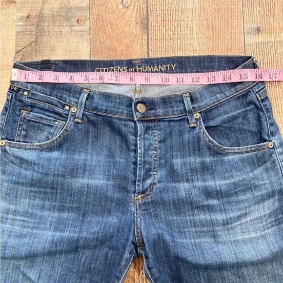 Citizens of Humanity Dark Blue Men's Straight Jeans - Picture 7 of 9